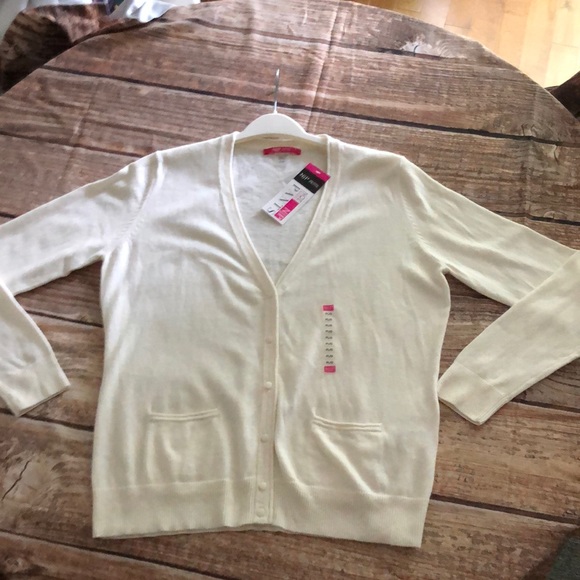 NJP | Sweaters | Petite Cream Cardigan Sz Pl Cotton Cashmere | Poshmark
